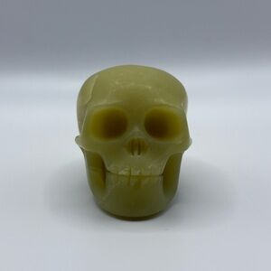 Yellow Serpentine Crystal Skull Carving 1.5”